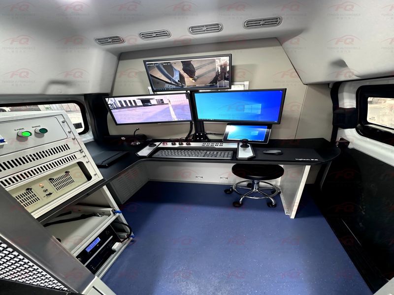 JMC Ford Transit V362 Robot Inspection Vehicle | Mobile Robotics Operations & Charging Platform